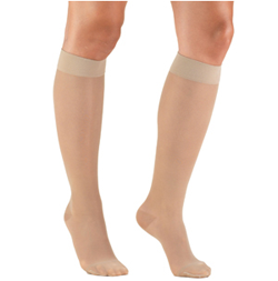 TF  15-20 mmHg Lites Compression Stockings, Knee High, Nude, Large