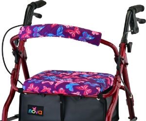 Seat and Back Cover for Rolling Walkers - Butterflies