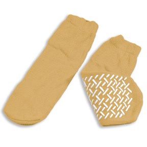 Beige Slipper Socks - XLarge Beige Slipper Socks - XLarge