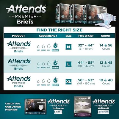 Attends® Premier Adult X-Large Brief Unisex  10ct