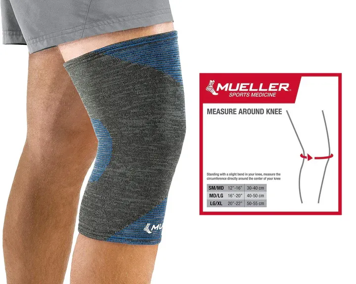 Mueller 4-Way Stretch Premium Knit Knee Support SM/MD