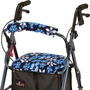 Seat and Back Cover for Rolling Walkers - Aloha Blue