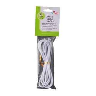Elastic Shoelaces 32" - White