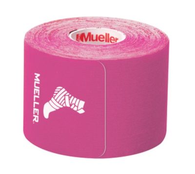Mueller TYPHOON Kinesiology Therapeutic Tape, 20 Pre-Cut I-Strips - Pink
