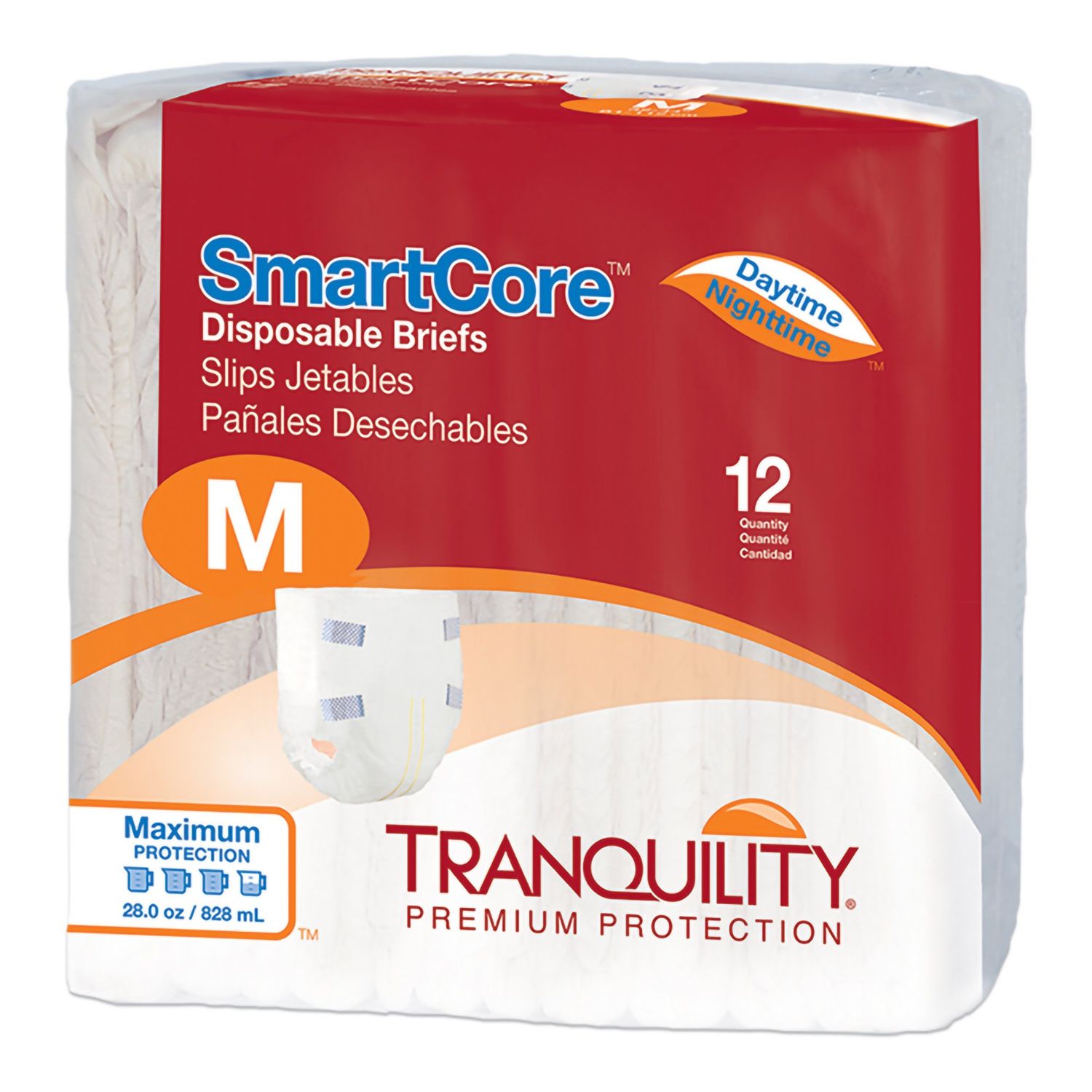 Tranquility SmartCore Briefs Adult Medium -Unisex 12ct-2312 Tranquility SmartCore Briefs Adult Medium -Unisex 12ct-2312