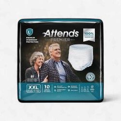 Attends Premier Adult Briefs XXL -Unisex 10 ct
