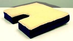 Rose Coccyx Gel/Foam Cushion w/ Fleece Cover