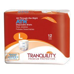 Tranquility ATN Large Adult Briefs - Unisex 12ct-2186 Tranquility ATN Large Adult Briefs - Unisex 12ct-2186