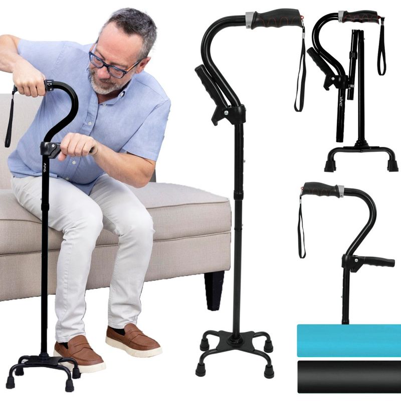 Stand Assist Cane - Black