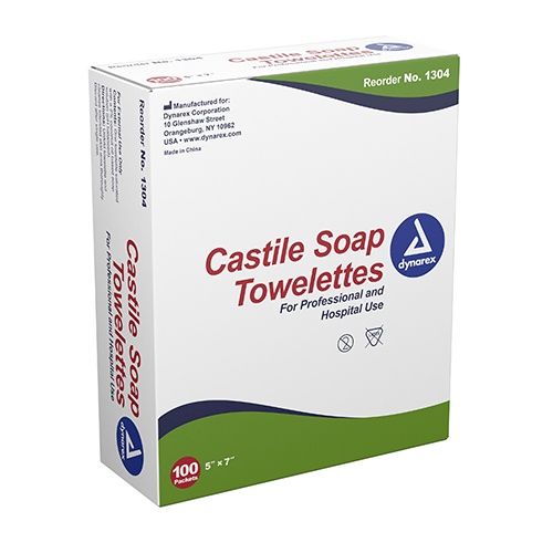 CASTILE SOAP TOWELLETTES 5X7