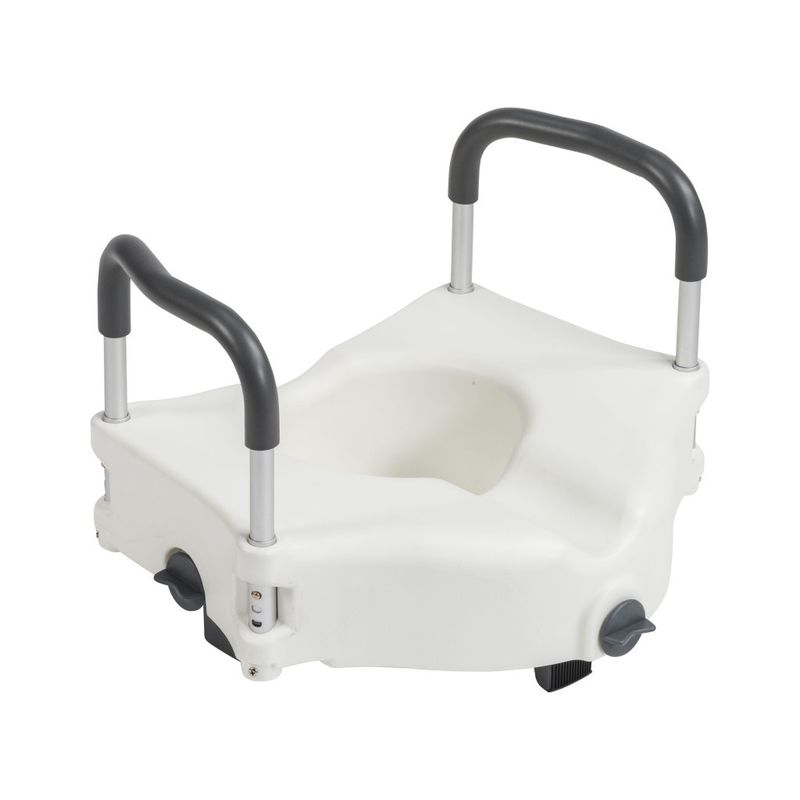 Raised Toilet Seat w/ Arms and Secure Lock Raised Toilet Seat w/ Arms and Secure Lock