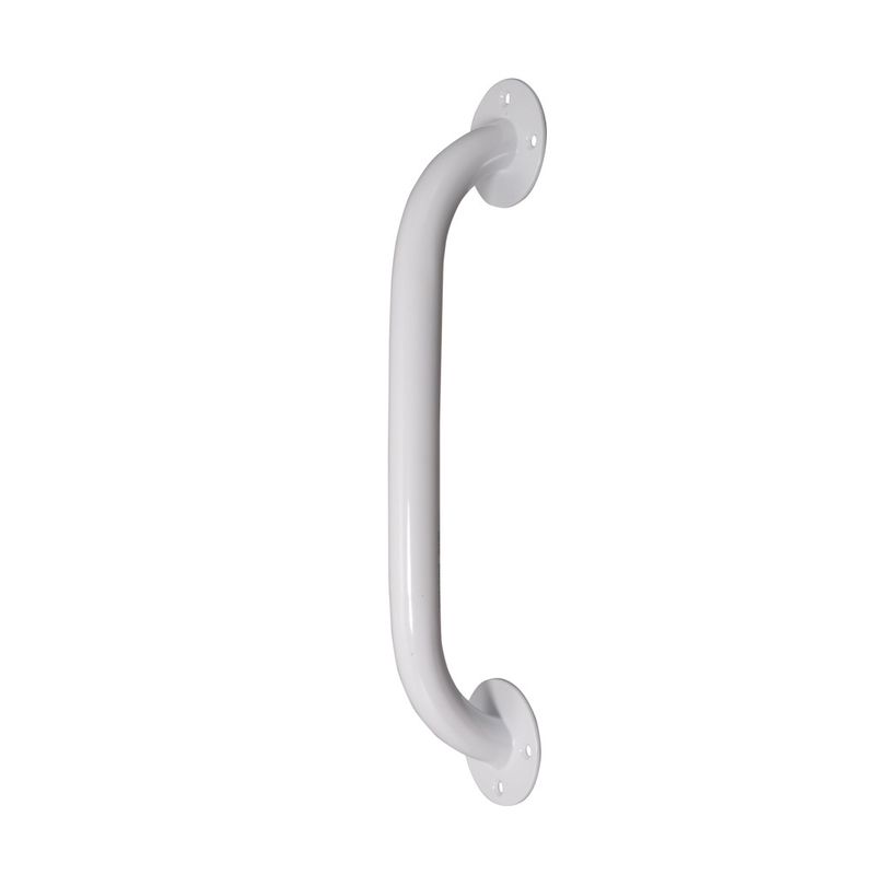 Grab Bar White Metal 12 Grab Bar White Metal 12"