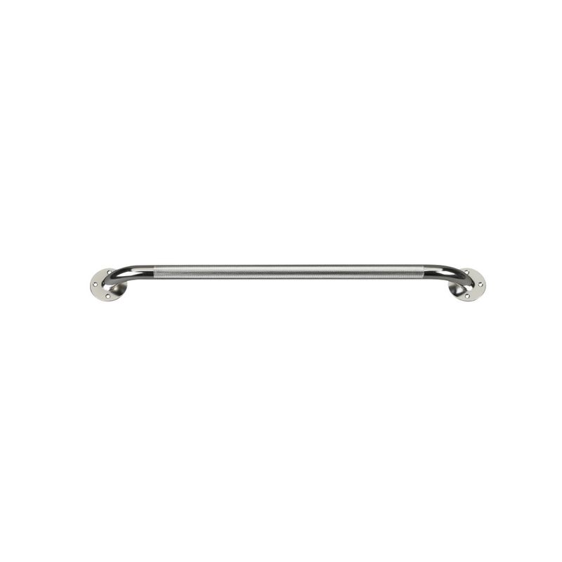 Chrome Knurled Grab Bar 32"