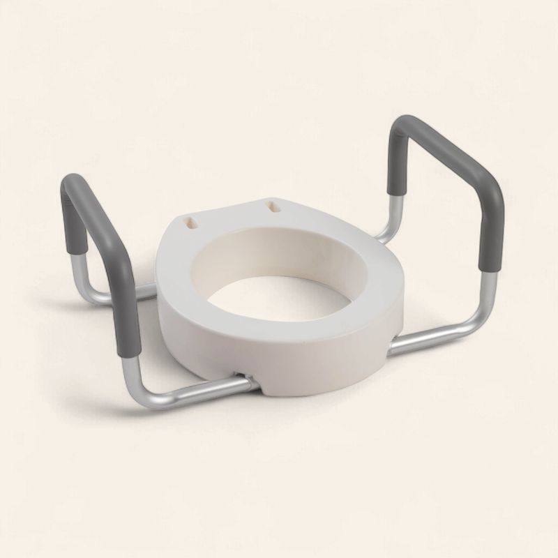 Standard Raised Toilet Seat Riser w/ Arms Standard Raised Toilet Seat Riser w/ Arms