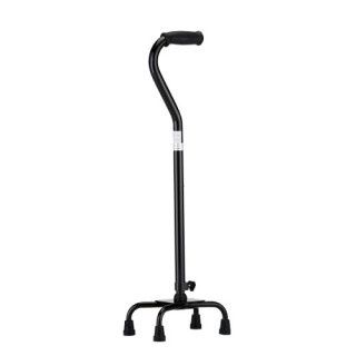 Heavy Duty Quad Cane - Small Base - Black