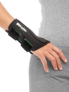 Green Fitted Wrist Brace, Right Hand, Unisex, One Size Fits Most- Black Green Fitted Wrist Brace, Right Hand, Unisex, One Size Fits Most- Black