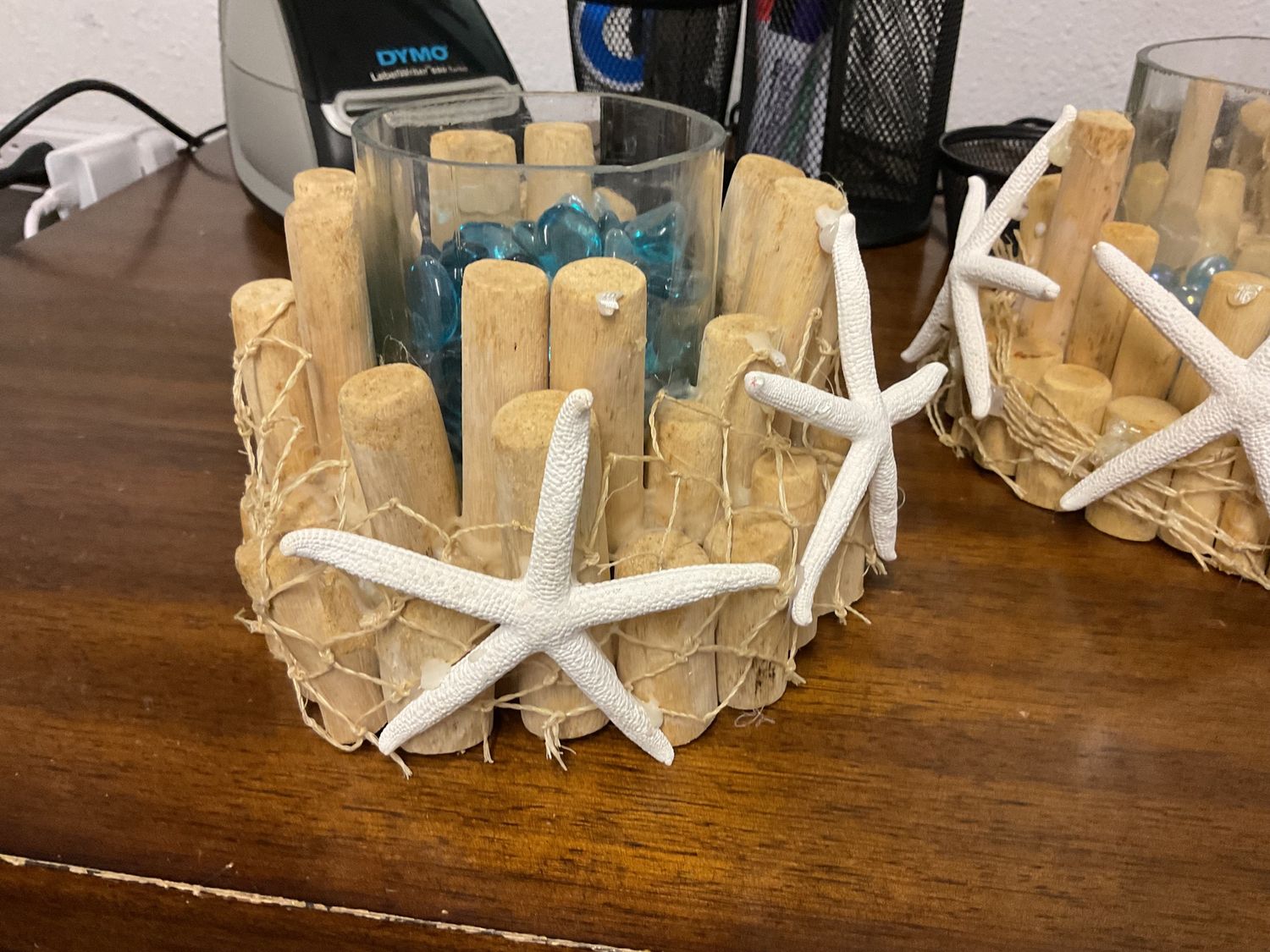 Sea shell candle holder