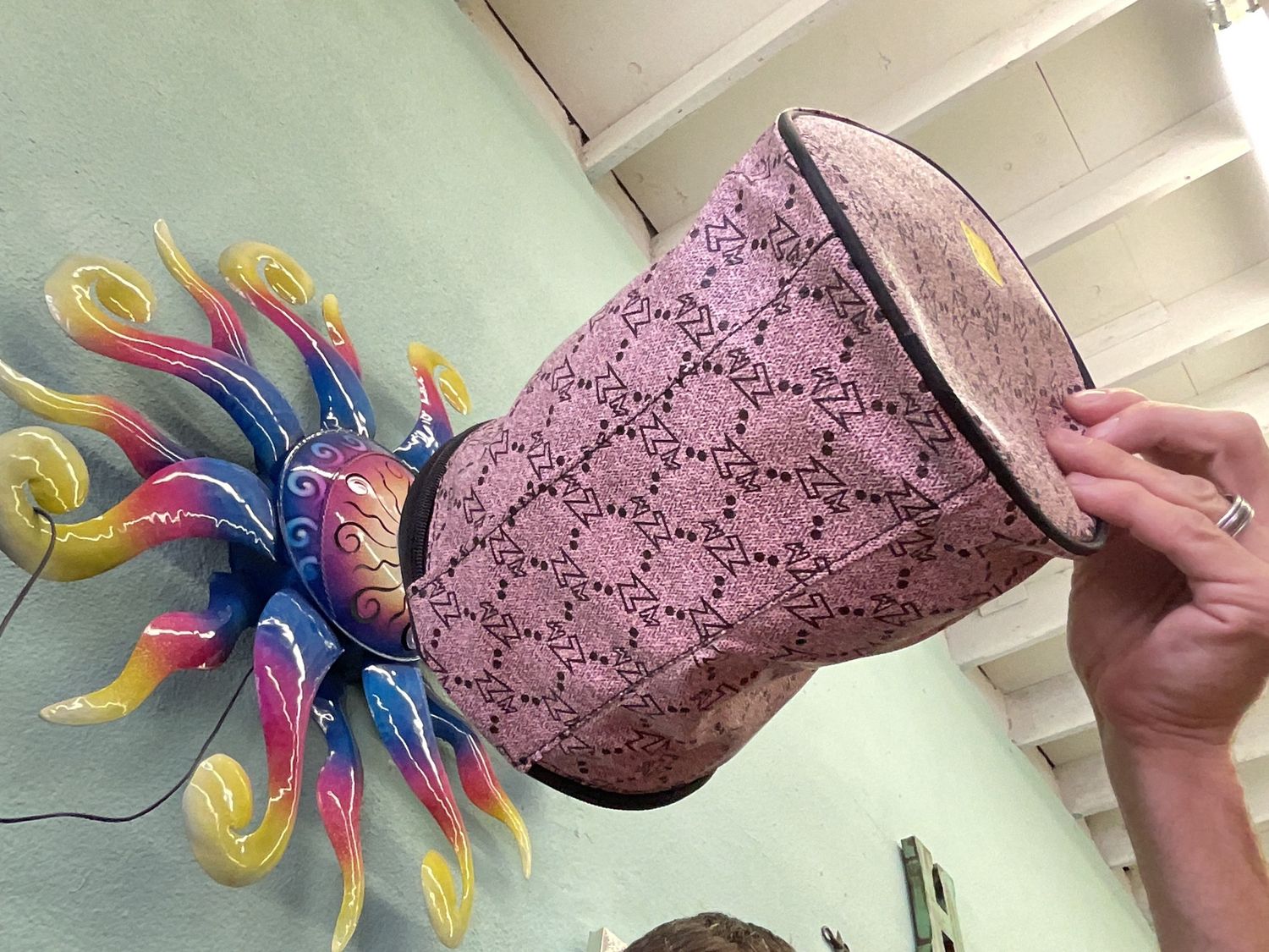 Pink make-up bag