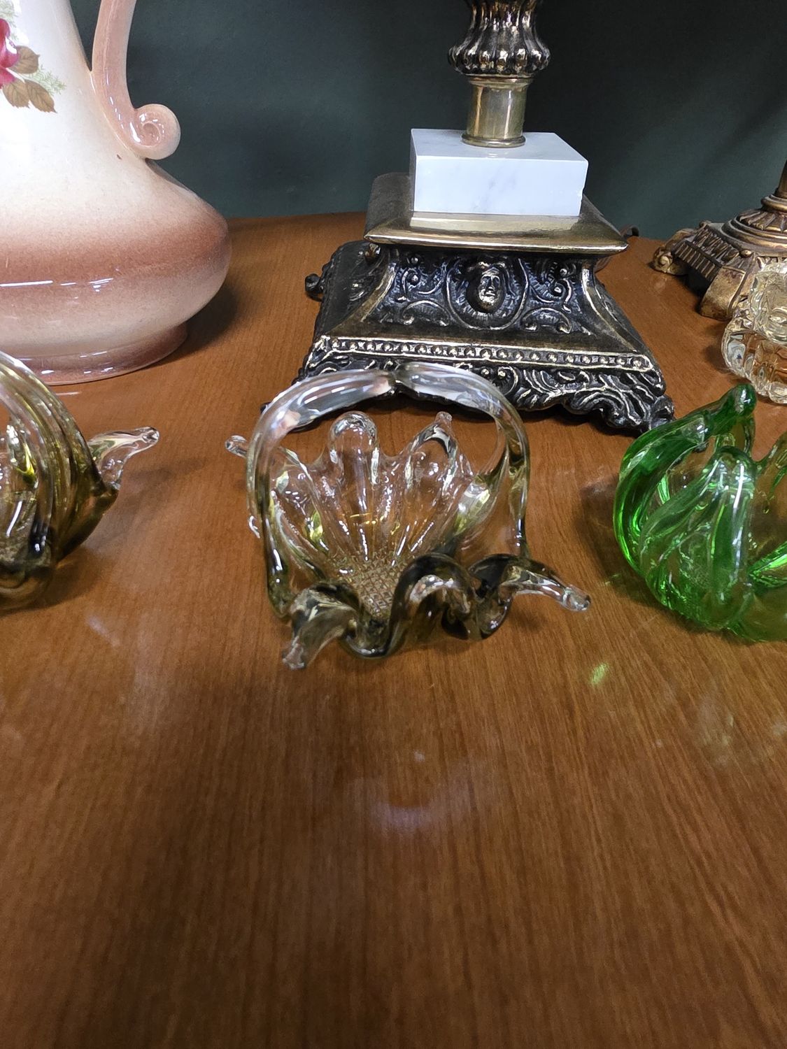 Smoky glass basket