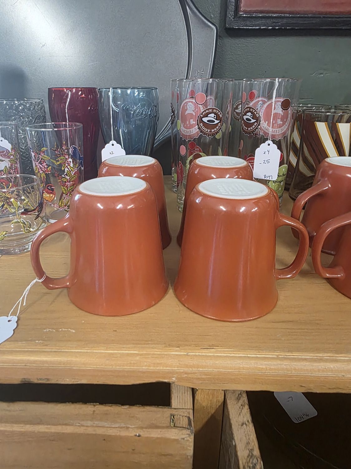 4 corning mugs