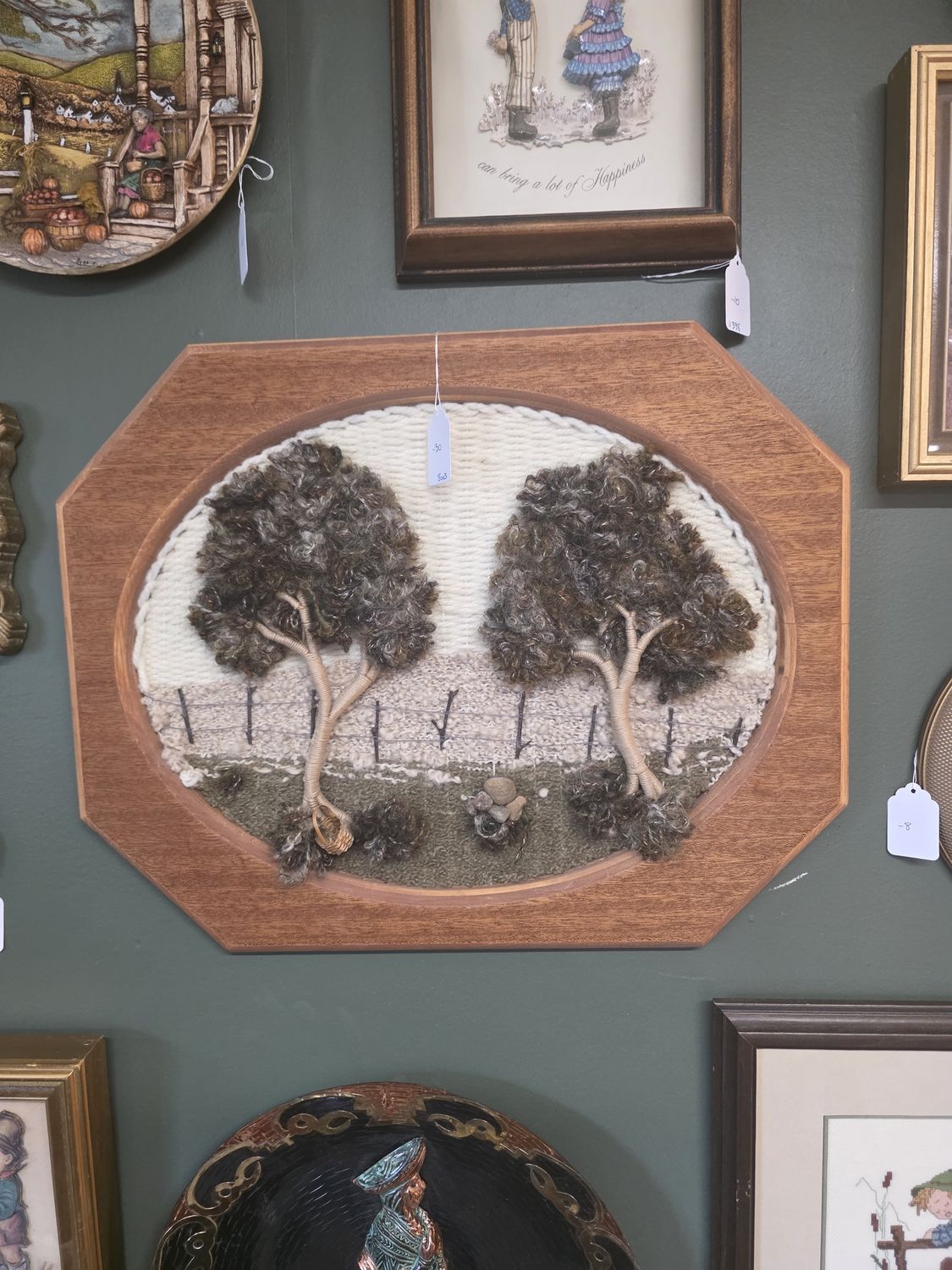 framed handmade 3d tapestry
