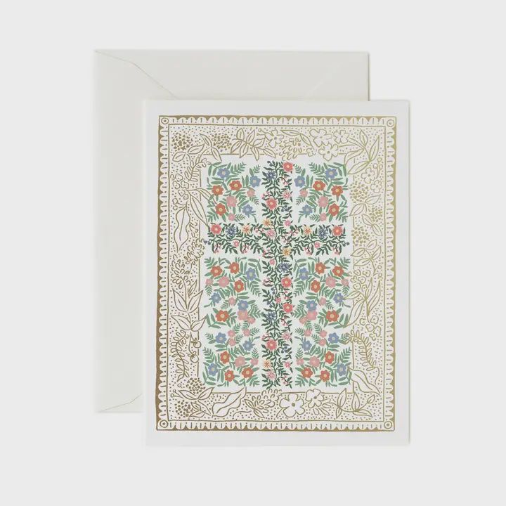 Rosette Cross Card
