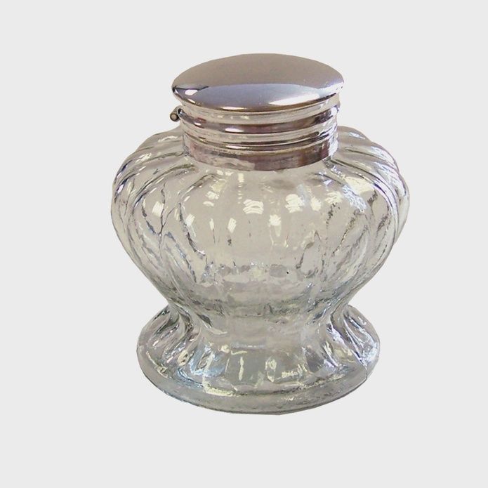 3.5" Clear Pedestal Inkwell