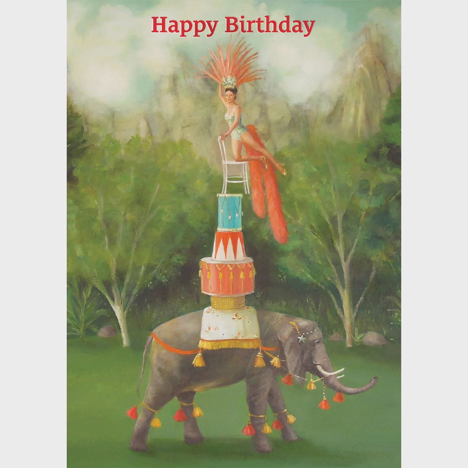 Balancing Act Greeting Card