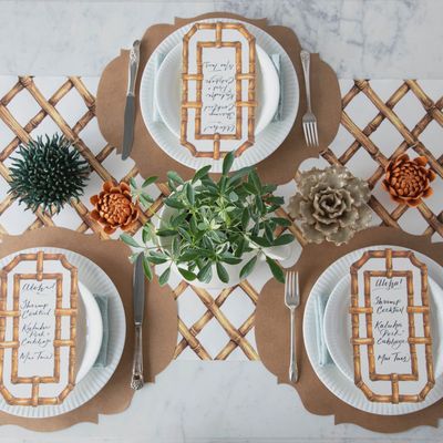 Bamboo Lattice Table Runner