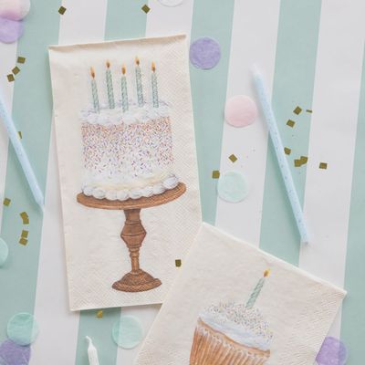Birthday Cake Guest Towels