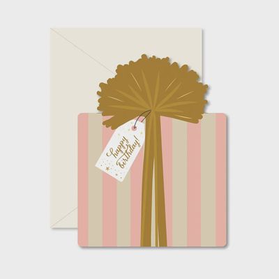 Birthday Gift Die Cut Greeting Card