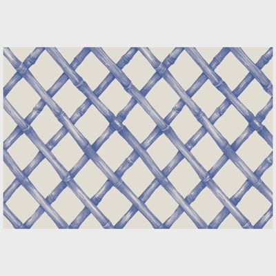Blue Lattice Placemat Pad