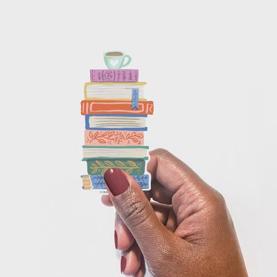 Book Stack Sticker
