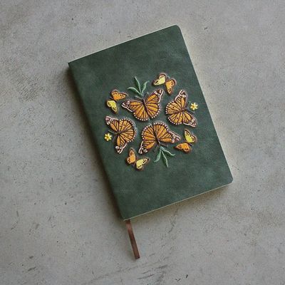Butterfly Dance Embroidered Notebook