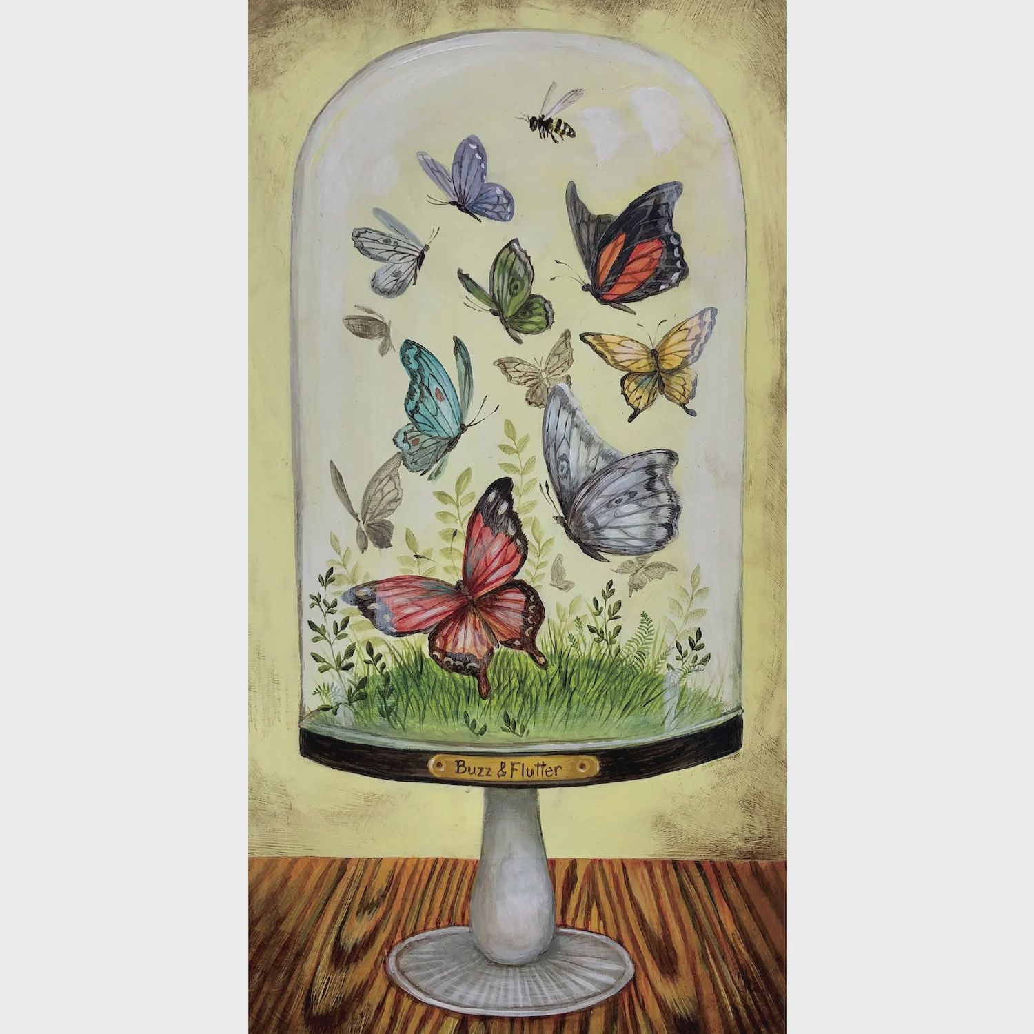 Buzz and Flutter Greeting Card