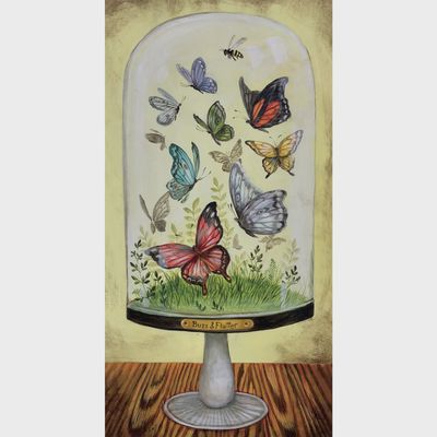 Buzz and Flutter Greeting Card