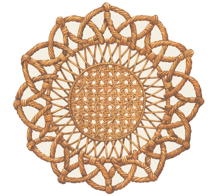Die Cut Placemats - Rattan Weave