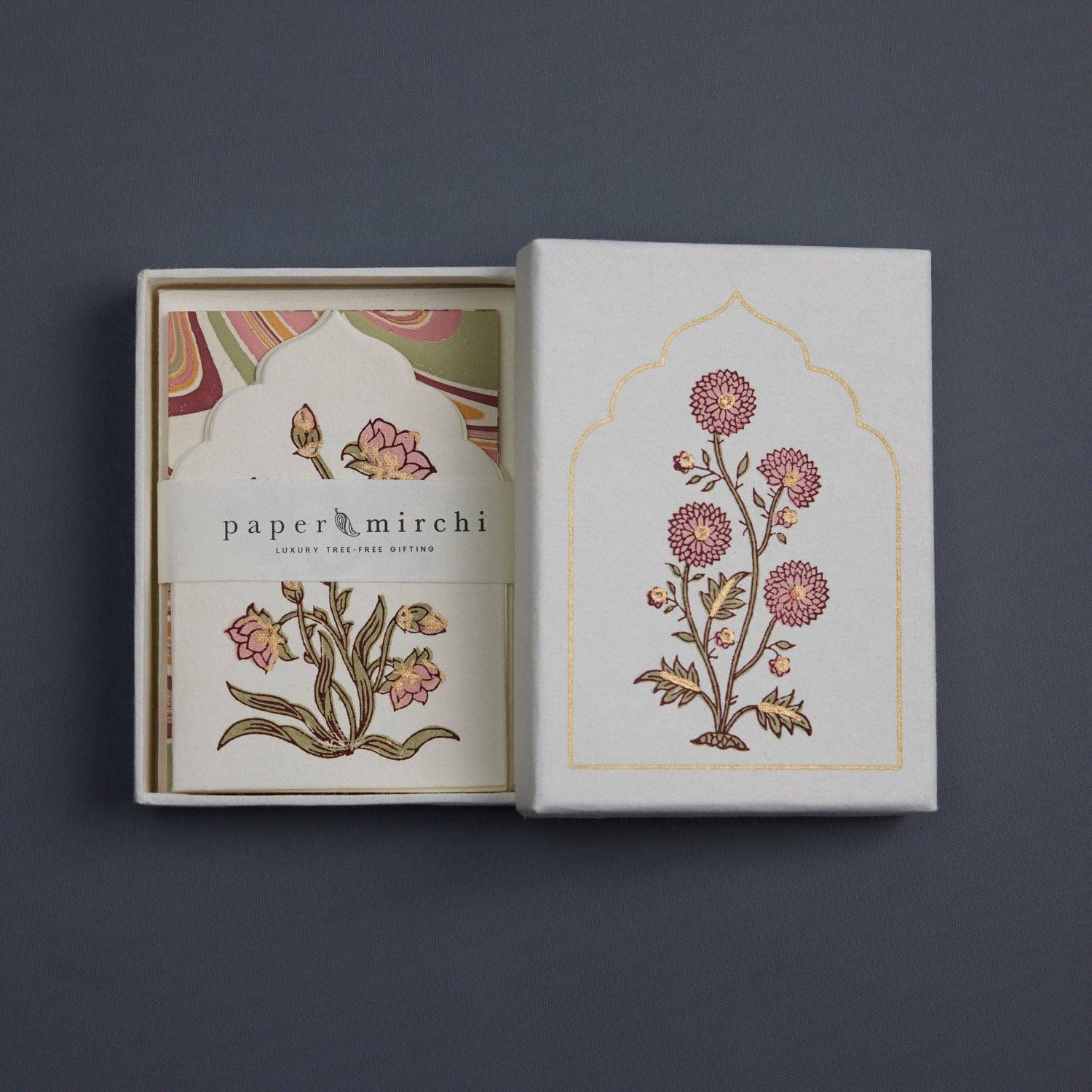 Boxed Artisan Notecard Set - Sandook Quartz