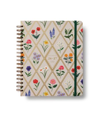 2027 Garden Study 17-Month Academic Hardcover Spiral Planner