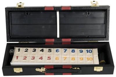 Rummy Set of 106 with Attache Case, Featuring: Plastic Racks