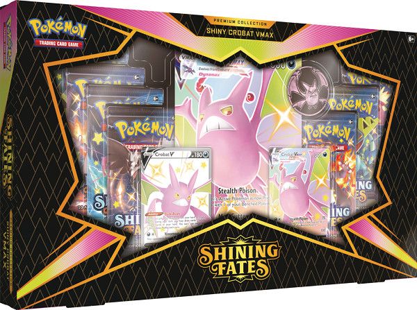 Pokemon TCG - Sword &amp; Shield: Shining Fates Premium Collection, Featuring: Shiny Crobat V