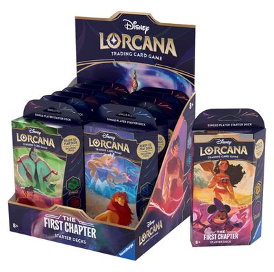 Disney Lorcana TCG The First Chapter Starter Deck Display