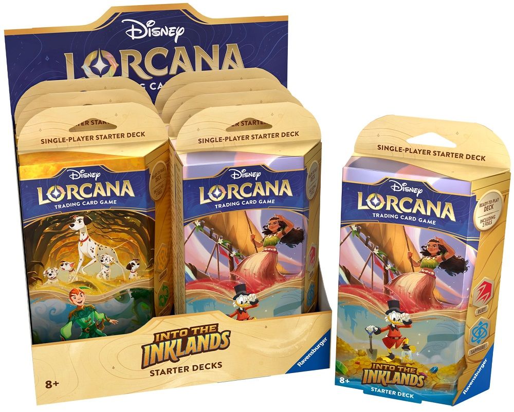 Disney Lorcana TCG Into the Inklands Starter Deck Display