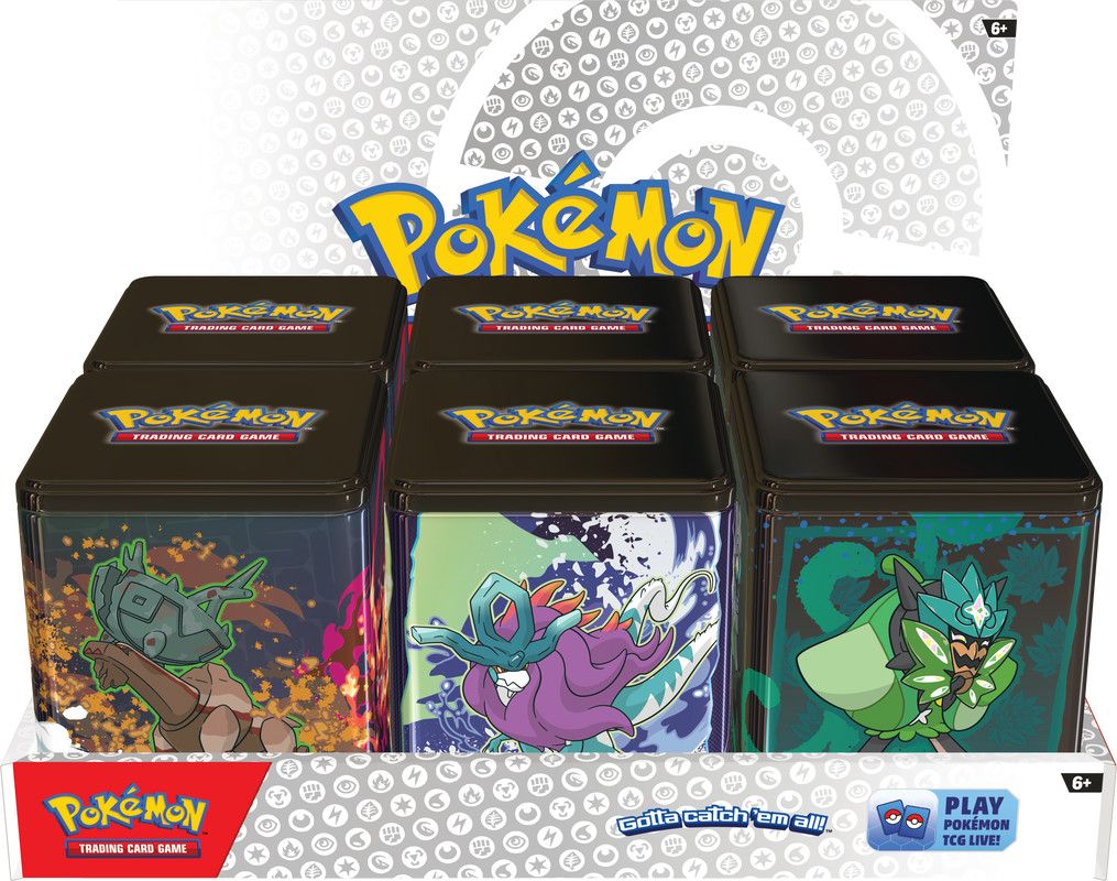 Pokemon TCG - Stacking Tins 2025 Display