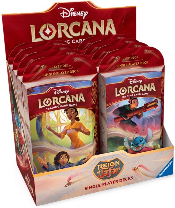Disney Lorcana TCG Reign of Jafar Starter Deck Display