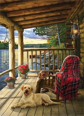 1000 pcs - Cabin Porch