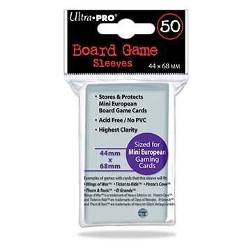 Sleeves - 44x68mm Ultra-Pro - 50/pk (Mini European)