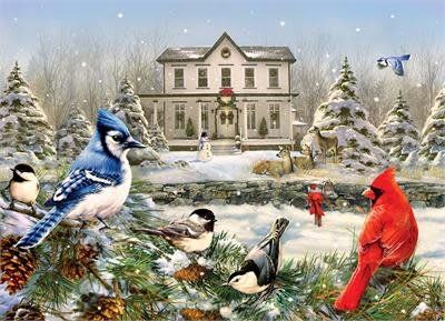 1000 pcs - Country House Birds