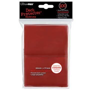 Sleeves - 66x91mm - Ultra Pro - 100/pk - Matte - Red