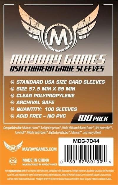 Sleeves - 57.5x89mm Mayday - 100/pk (American Chimera)